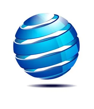 Global Sphere, Icon Symbol Stock Illustration