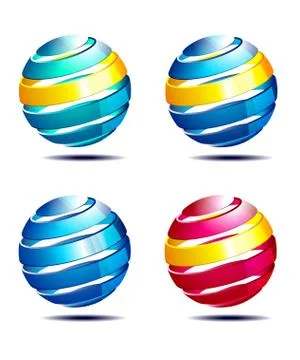Global Sphere, Icon Symbol Stock Illustration