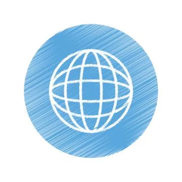 Global sphere symbol Stock Illustration