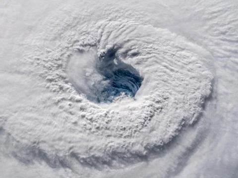 Global storm space vortex Celia (Elements of this image furnished by NASA) Stock Photos