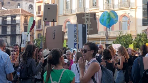 Global strike for planet Stock Footage 116782925