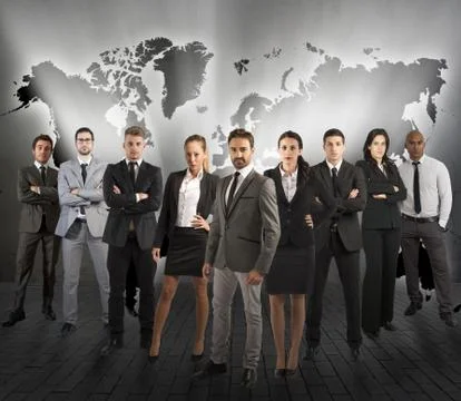 Global support team Stock Photos