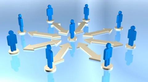 Global Team Network Communications Stock-Footage 8834681