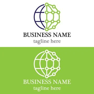 Global tech logo vector icon design Stock Illustration