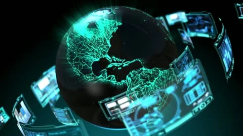 Global Technology 2 스톡 동영상 22259459