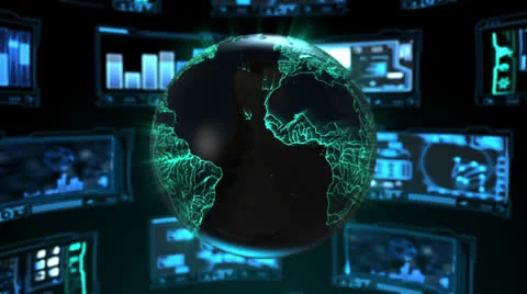 Global Technology 4 스톡 동영상 22594169