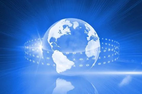 Global technology background Stock Illustration