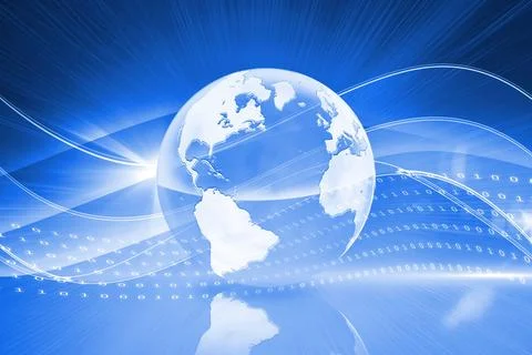 Global technology background Stock Illustration