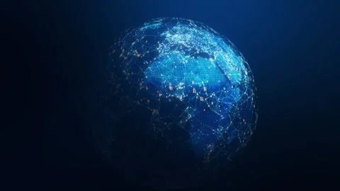 Global Technology Blockchain Network Concept. Stock Footage 322557612