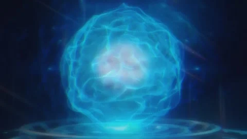 Global technology brane circular motion data ball animation overlay 4k Stockbeeldmateriaal 289911990