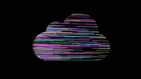 Global technology, cloud computing IT symbol animation Stock Footage 185681569