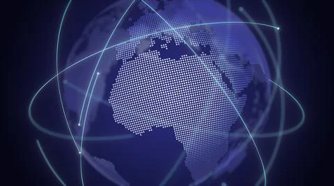 Global technology earth network connection background Illustration
