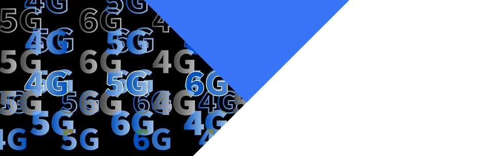 Global technology high speed data network 4G 5G 6G Stock Illustration