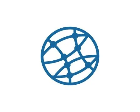 Global technology icon design 스톡 일러스트