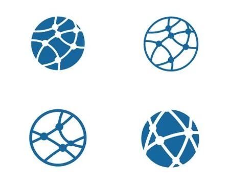 Global technology icon design Stock Illustration