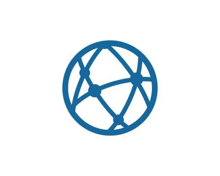 Global technology icon design 스톡 일러스트