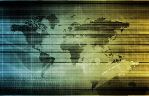 Global technology Stock Illustration