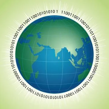 Global technology Stock Illustration