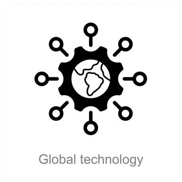 Global technology Stock Illustration