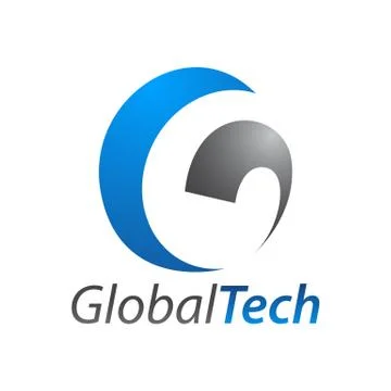 Global Technology initial letter G logo concept design template Stock Illustration