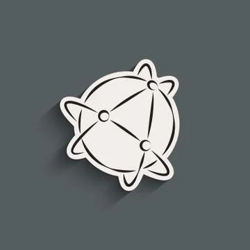 Global technology or social network icon イラスト素材