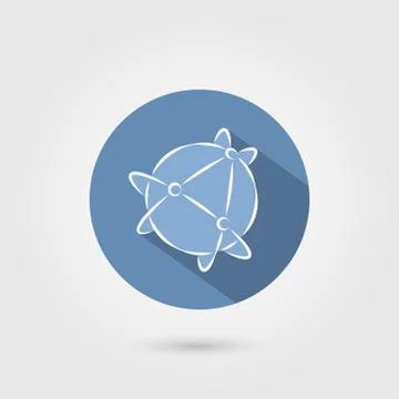Global technology or social network icon イラスト素材
