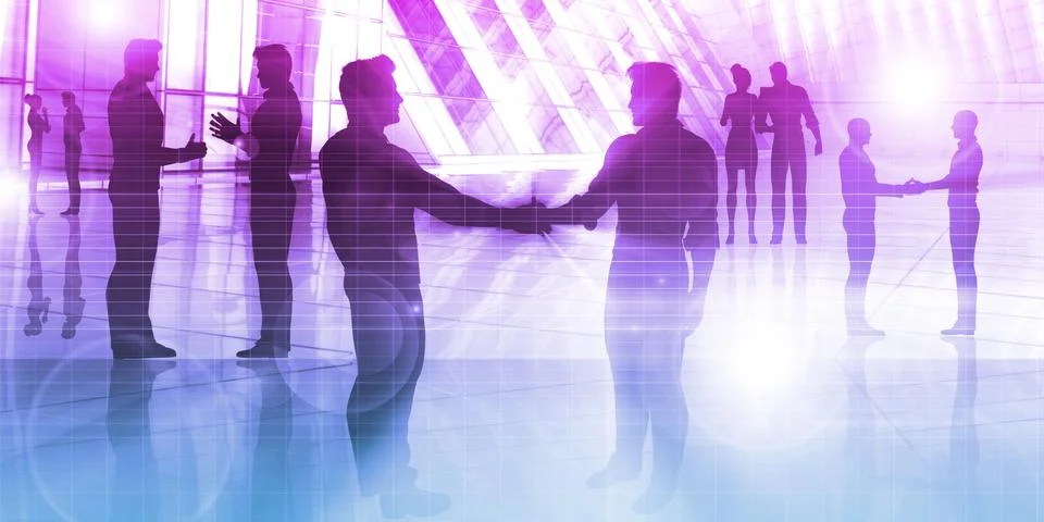 Global Technology Solutions Stock Illustration