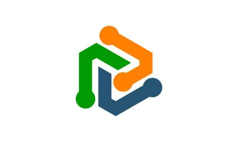 Global Technology Solutions 스톡 일러스트