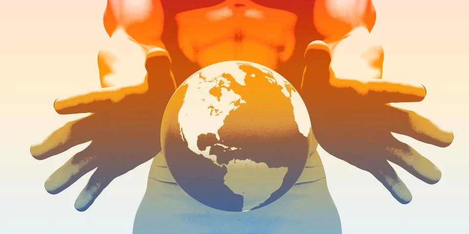 Global Technology Solutions Illustrazione stock