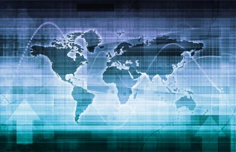 Global Technology Solutions Illustrazione stock