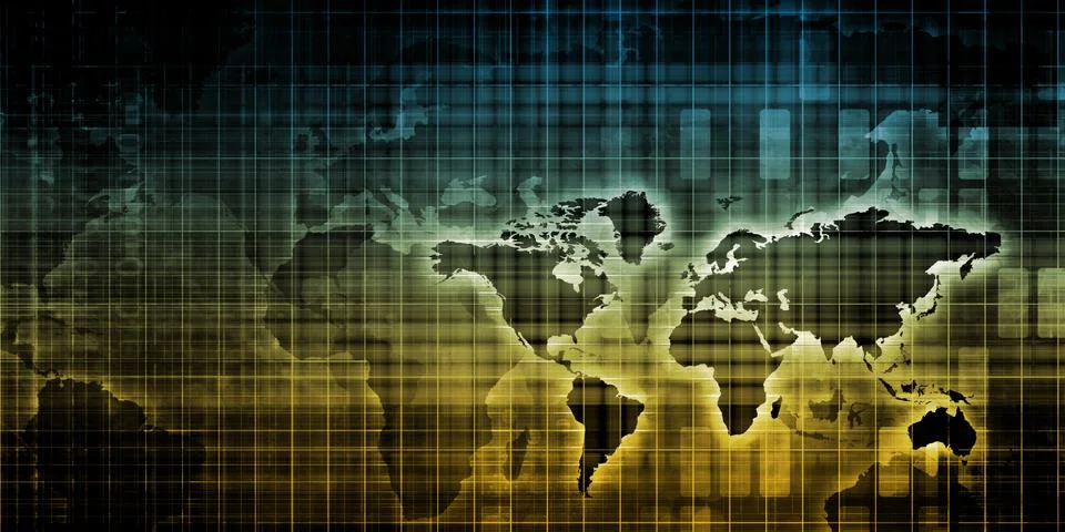 Global Technology Solutions Illustrazione stock