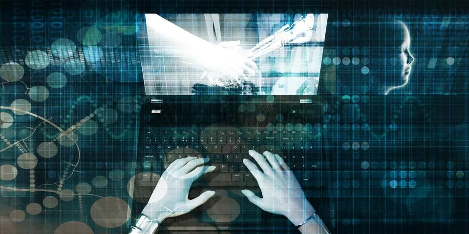 Global Technology Solutions Stock Illustration