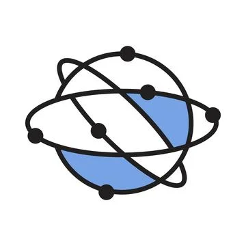 Global technology vector icon design template Stock Illustration