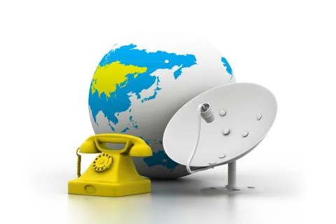 Global telecommunications Stock Illustration