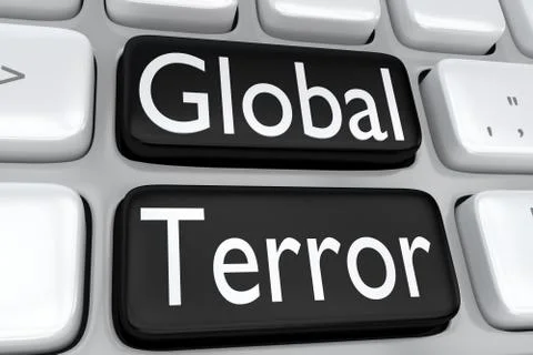 Global Terror concept Stock Illustration