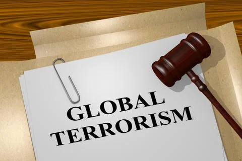 Global Terrorism concept Stockillustratie