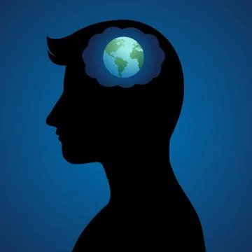Global Thinker Stock Illustration