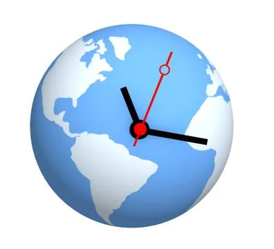 Global time Stock Illustration