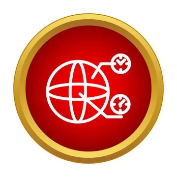 Global time zone tracking with multiple clocks イラスト素材