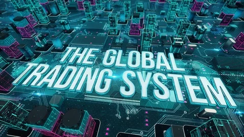 The Global Trading System digital technology hi-tech concept Video stock 110319222