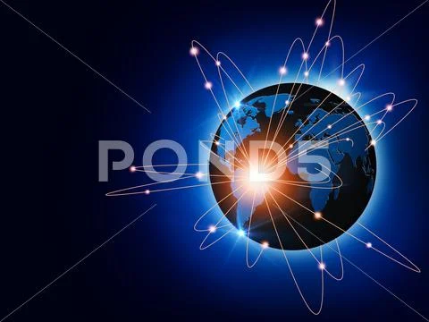 Global traffic and communications backgrounds for your design Stock Photos