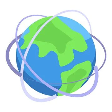 Global travel icon isometric vector. Tour cruise Illustrazione stock