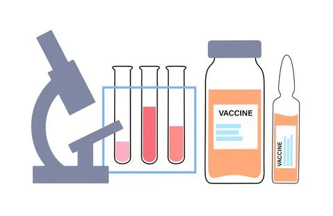 Global vaccination concept Illustrazione stock