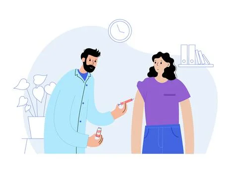 Global vaccination concept Stock Illustration