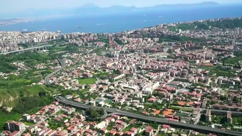 Global view of the gulf of Naples Vidéo 307228329