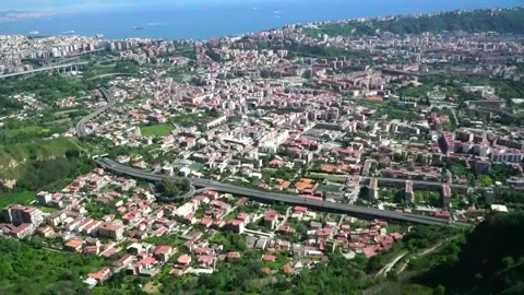 Global view of the gulf of Naples Vidéo 307229694