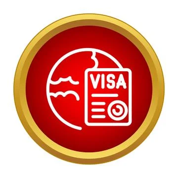 Global visa application document for international travel and immigration 스톡 일러스트