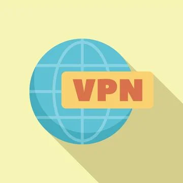 Global vpn network protecting user data and privacy Stock Illustration