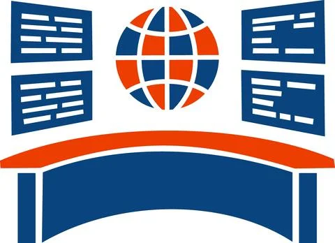 Global warehouse tracking dashboard interface icon イラスト素材