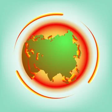 Global warming abstract vector Stock Illustration